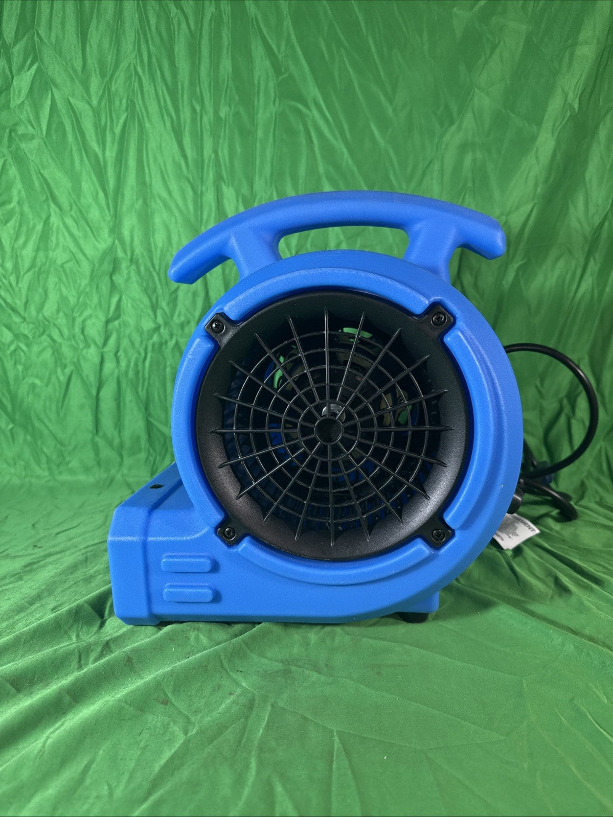 B-Air 1/8 HP Air Mover Carpet Dryer Floor Blower Fan for Home Use in Blue.