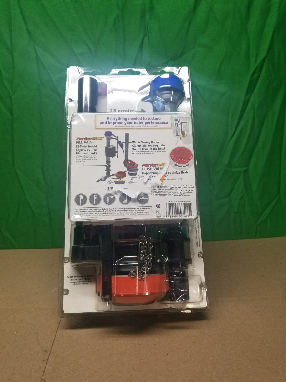 LOT OF 2 Fluidmaster Universal Complete Toilet Repair Kit 10" H 400ARHRK Openbox