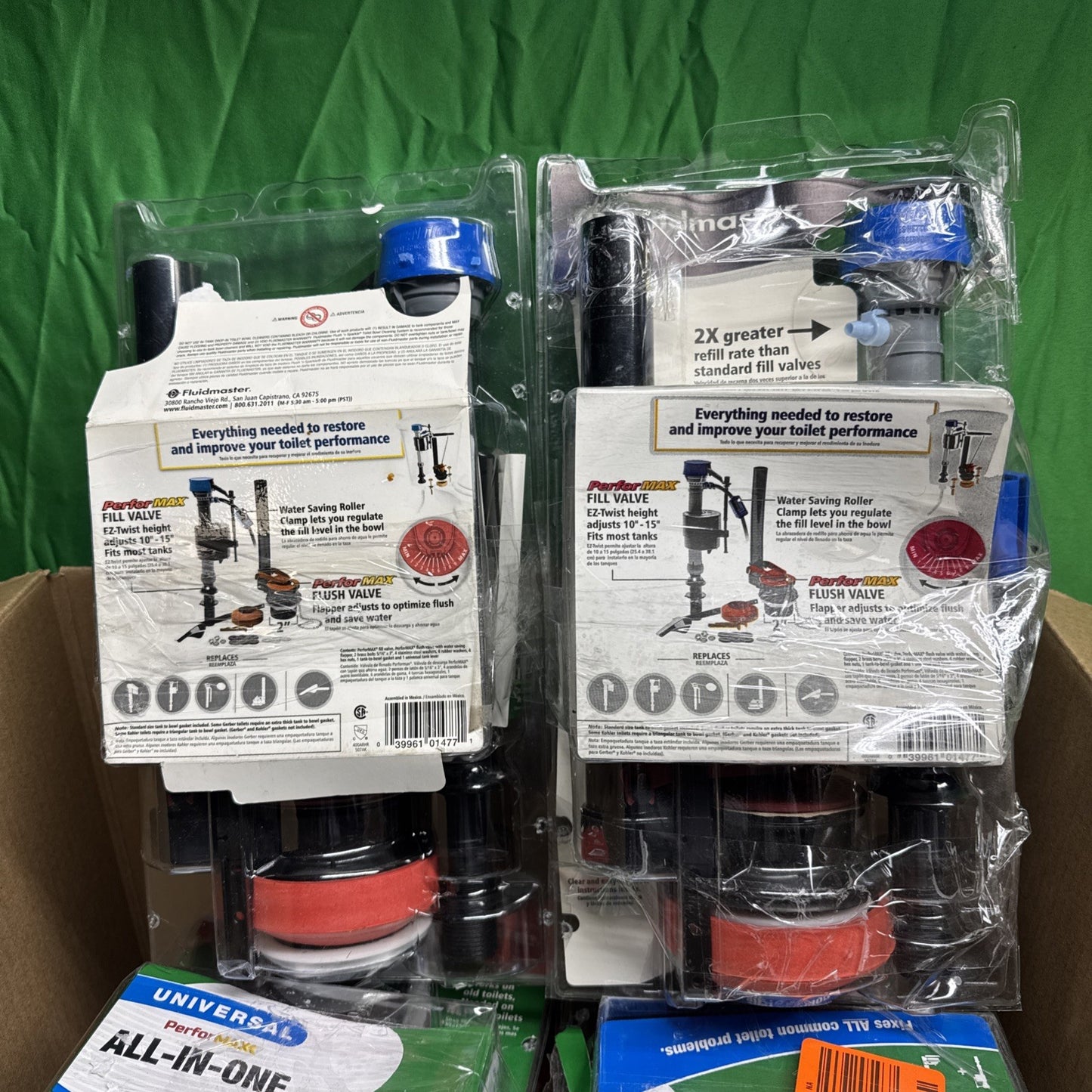 LOT OF 6 Fluidmaster Universal Complete Toilet Repair Kit 10" H 400ARHRK