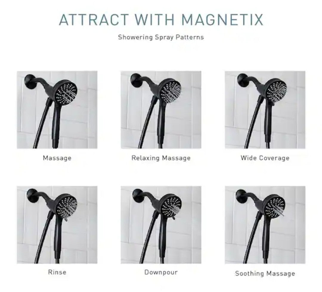Moen 26000 Attract w/Magnetix 6-Spray 3.75in. Handheld Adjustable Showerhead