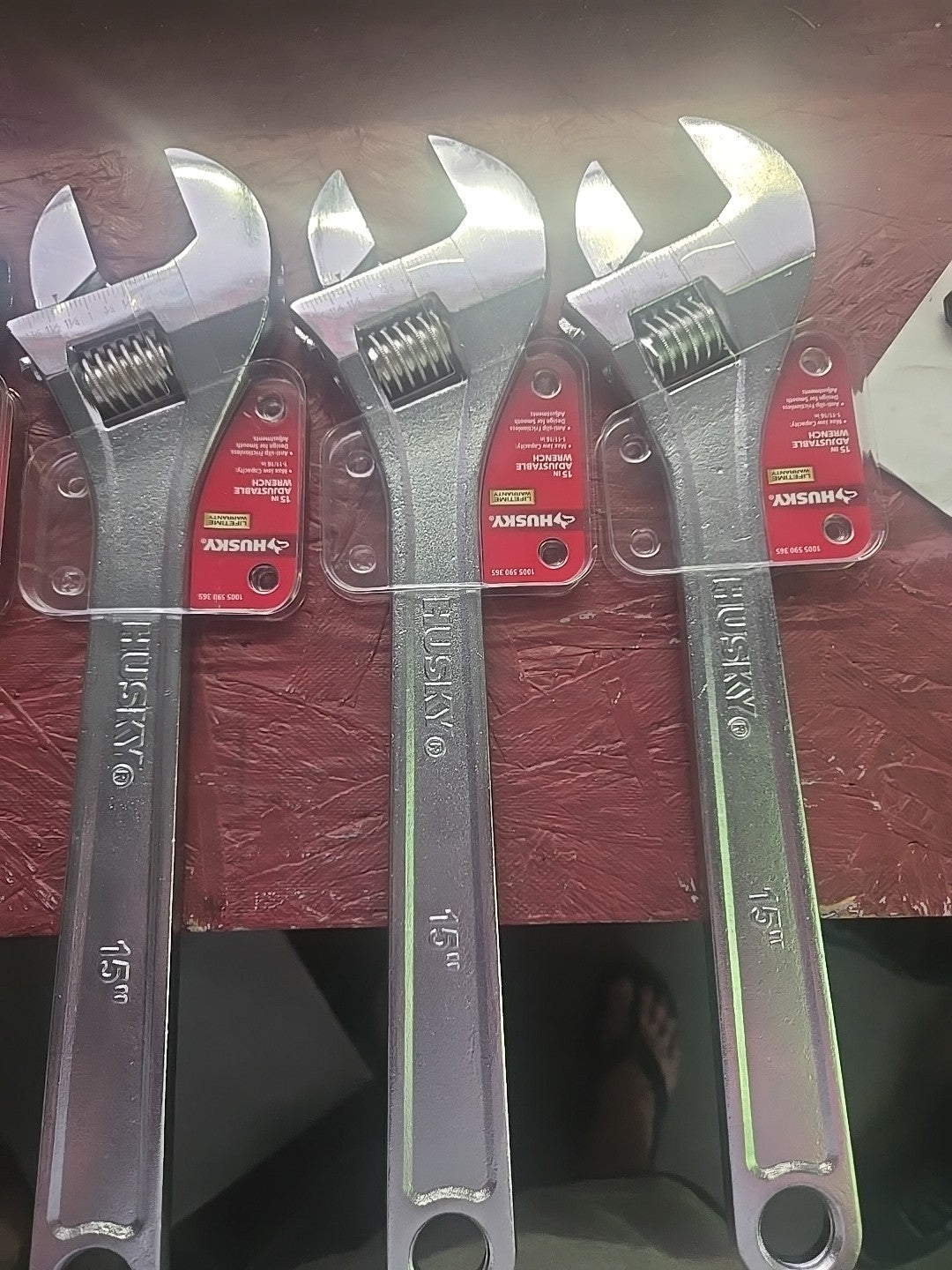 15 in.   Husky   Adjustable Wrench. ( Pack of 4 ) Crescent Wrench 15"