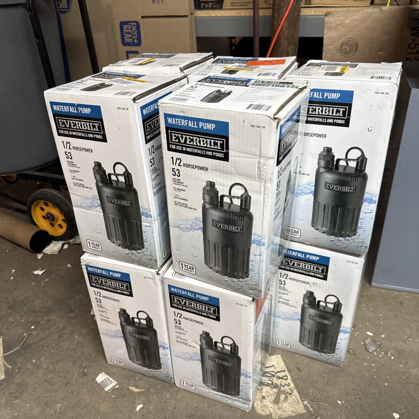 EVERBILT Waterfall & Pond Pump 1/2 HP 53 GPM 26 Ft Max Vertical Lift SUP80-HD