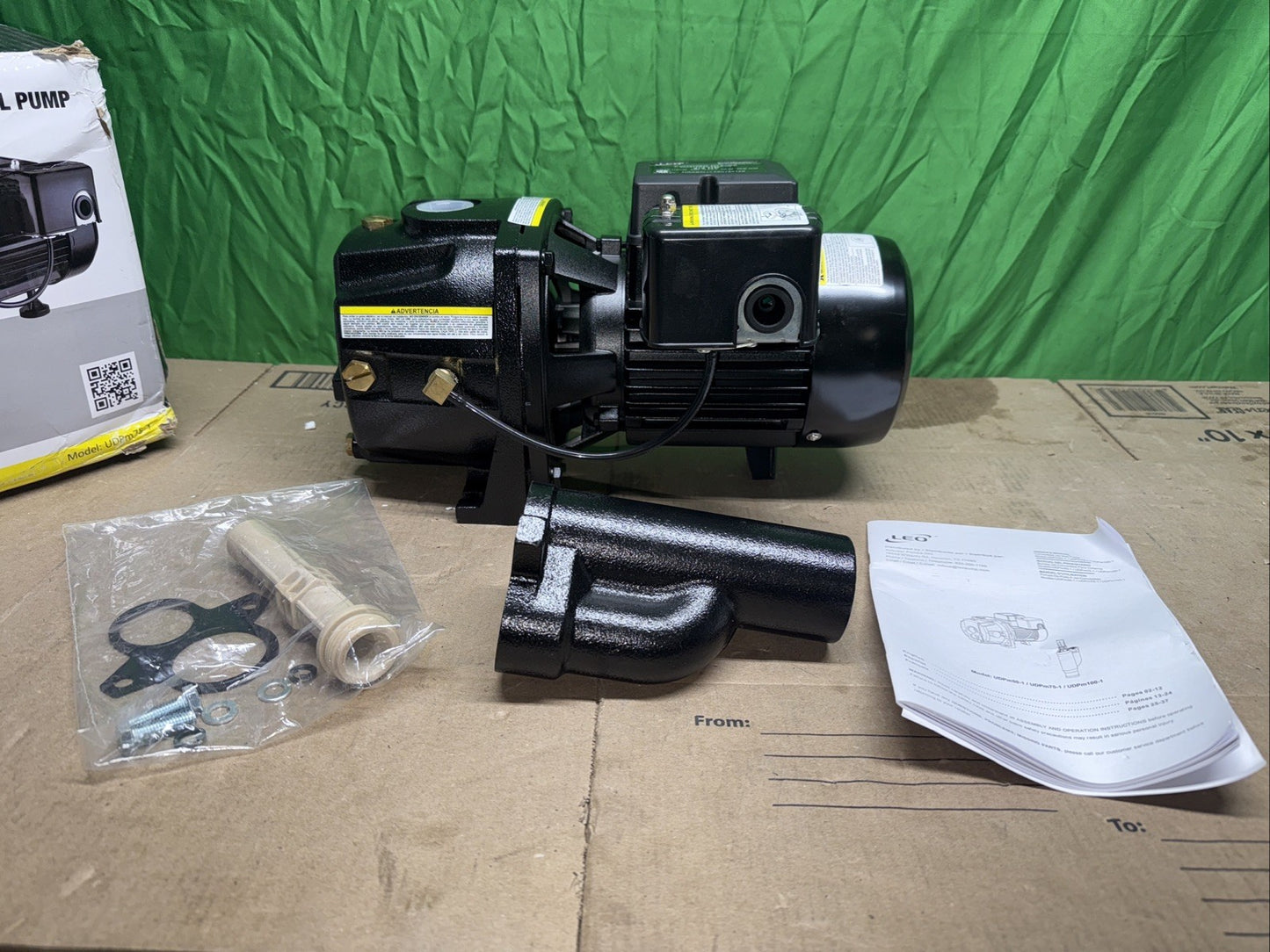 LEO3/4 HP 115/230-Volt Cast Iron Convertible Jet Pump NEW Open Box