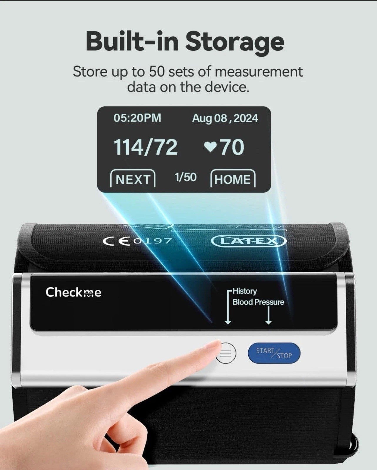 Checkme BP2A Bluetooth Blood Pressure Monitor, Upper Arm, FSA/HSA Eligible