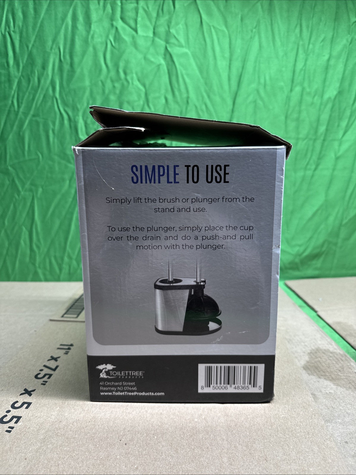 Stainless Steel Bathroom Cleaning Toilet Bowl Brush and Plunger Combo Set Black