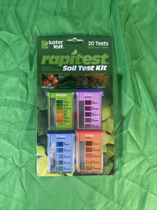 Luster Leaf 1602 Soil Kit, 20 Tests Soil Test Kit