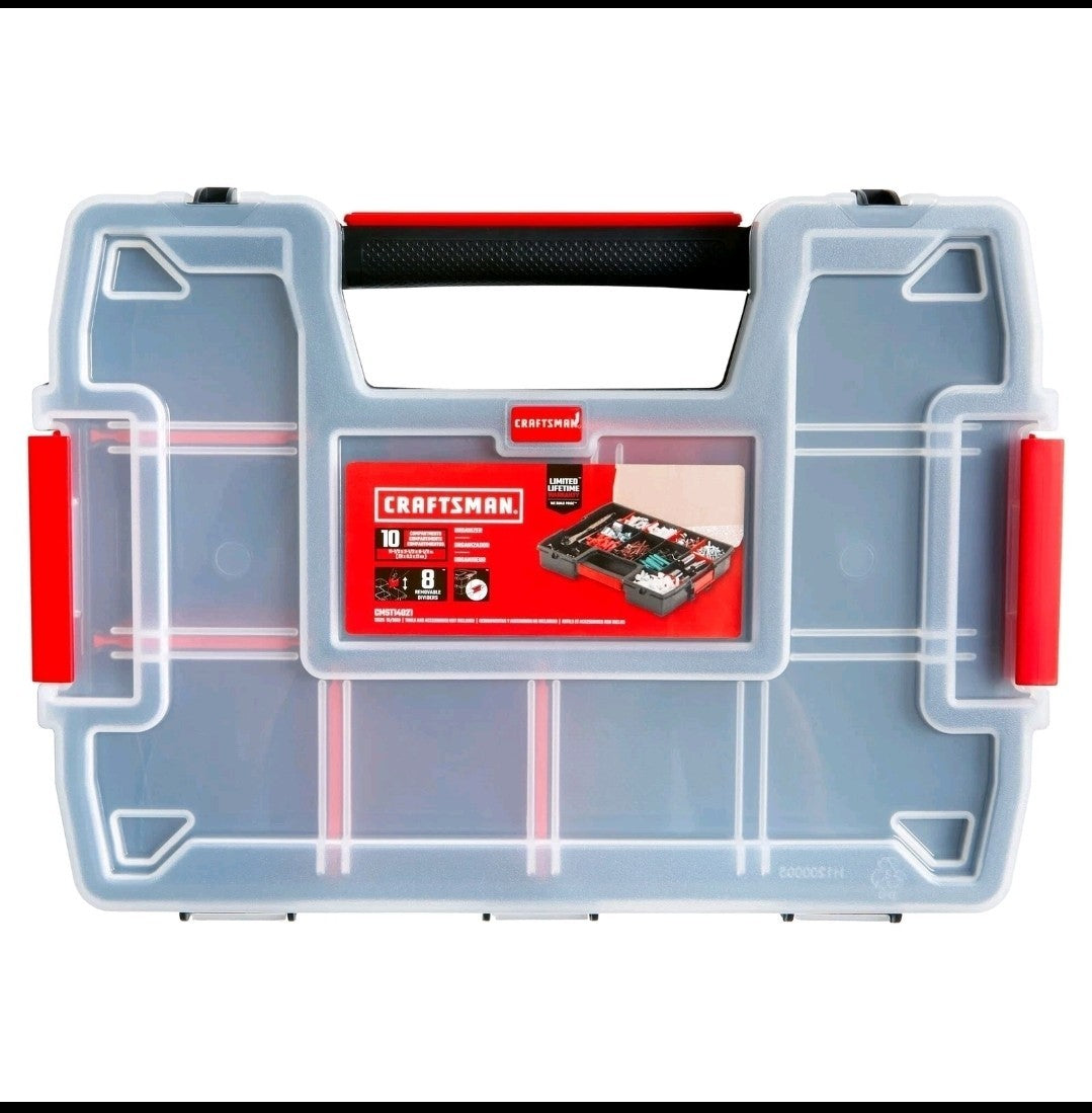 CRAFTSMAN Storage Organizer Small Parts Organizer 3-Packs with 10-Compartment...