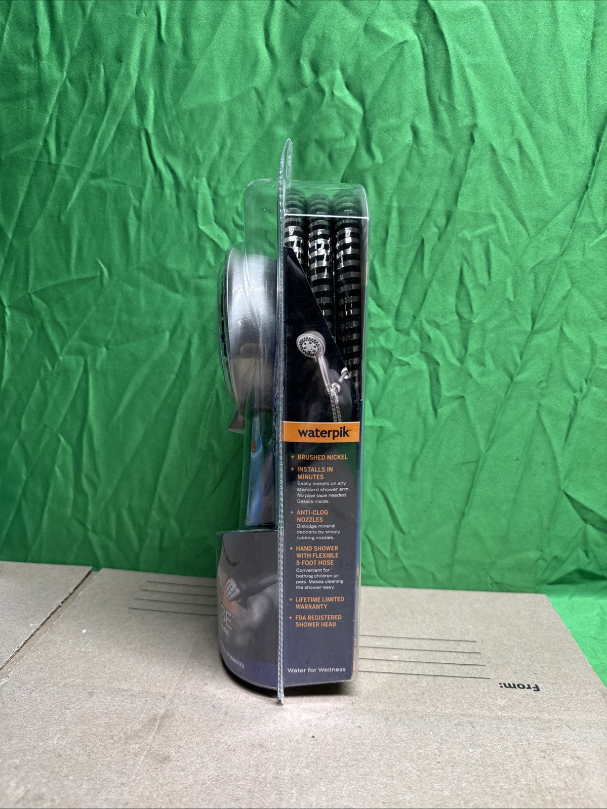 Waterpik PowerPulse Massage Hand Held Shower Head Brushed Nickel 7 Settings