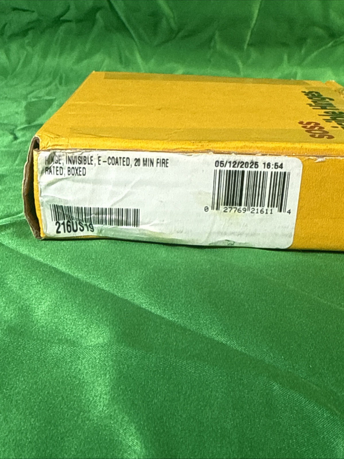 Soss Concealed Hinge Coated Black 1-3/8" Thick 20 Min Fire Rated 216US19 NEW