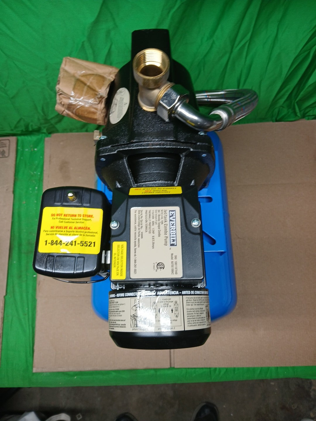 Everbilt 1/2HP Jet Pump/Tank Combo Cast iron with 6 Gallon Tank New OB