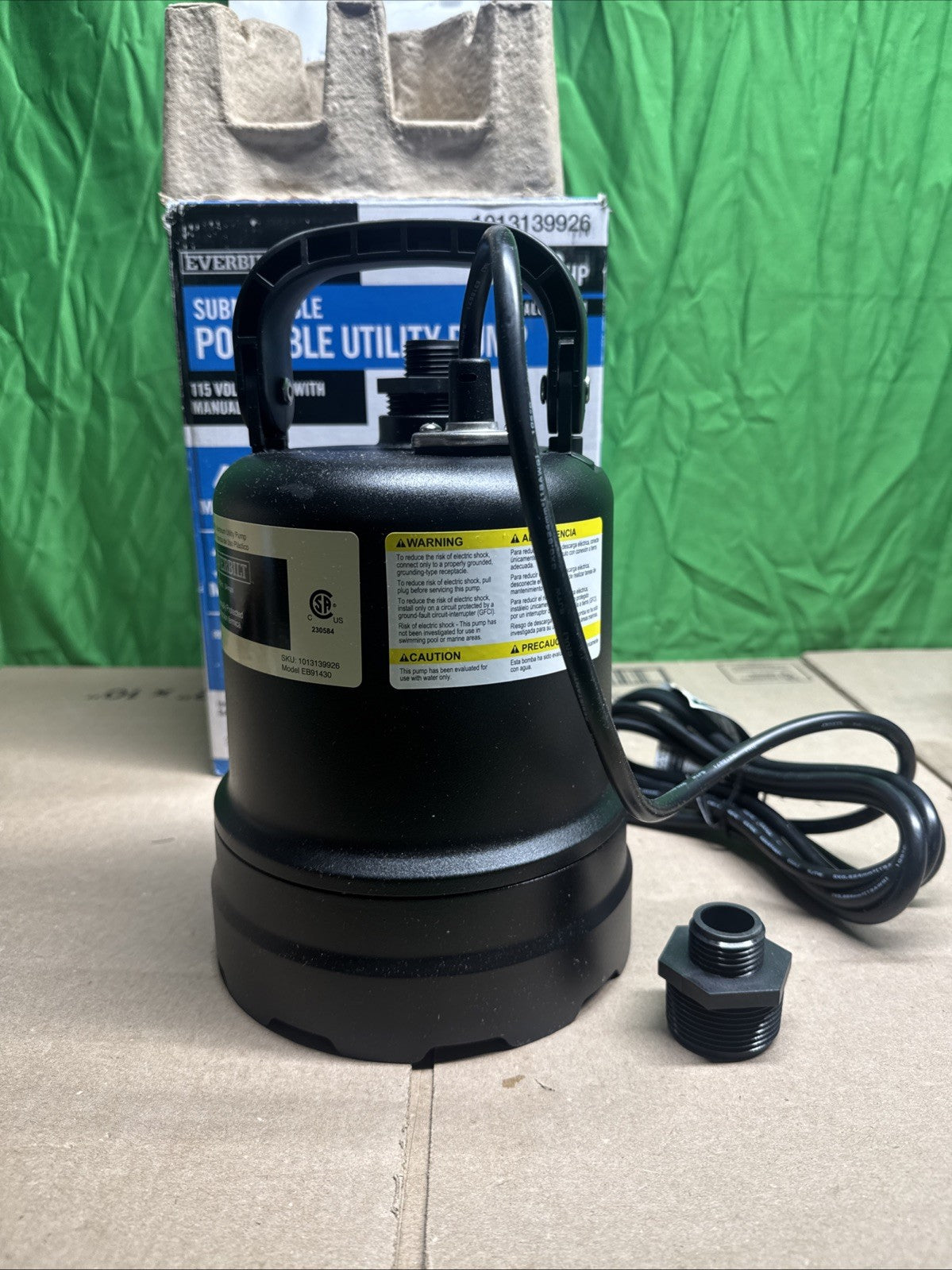 Everbilt 1/3 HP Submersible Aluminum Utility Pump
