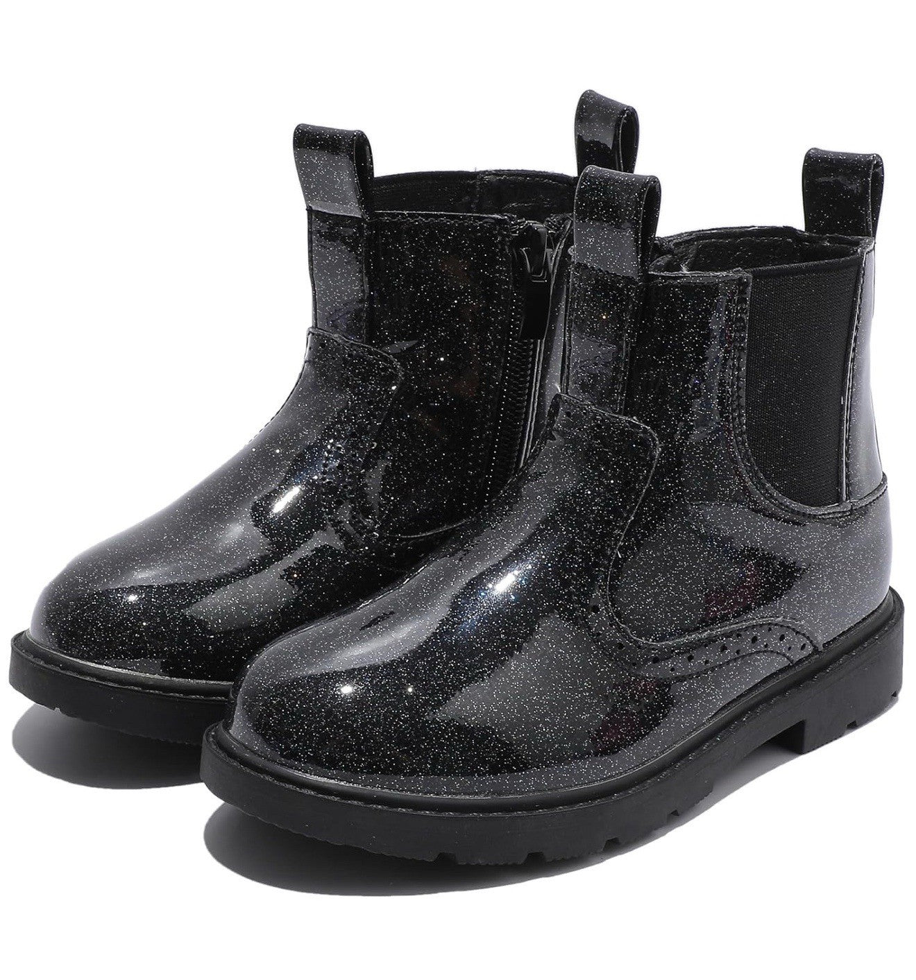 DADAWEN Toddler Size 5 Boots waterproof outdoor sidezipper comfort ankle booties