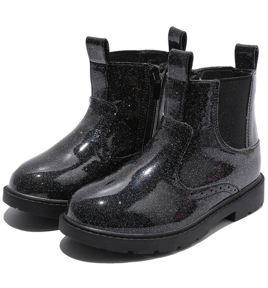 DADAWEN Toddler Size 5 Boots waterproof outdoor sidezipper comfort ankle booties