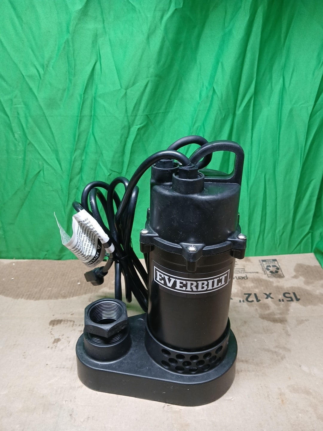 Everbilt 1/2 HP Corrosion Resistant Aluminum Sump Pump w/ Teather Float Switch/