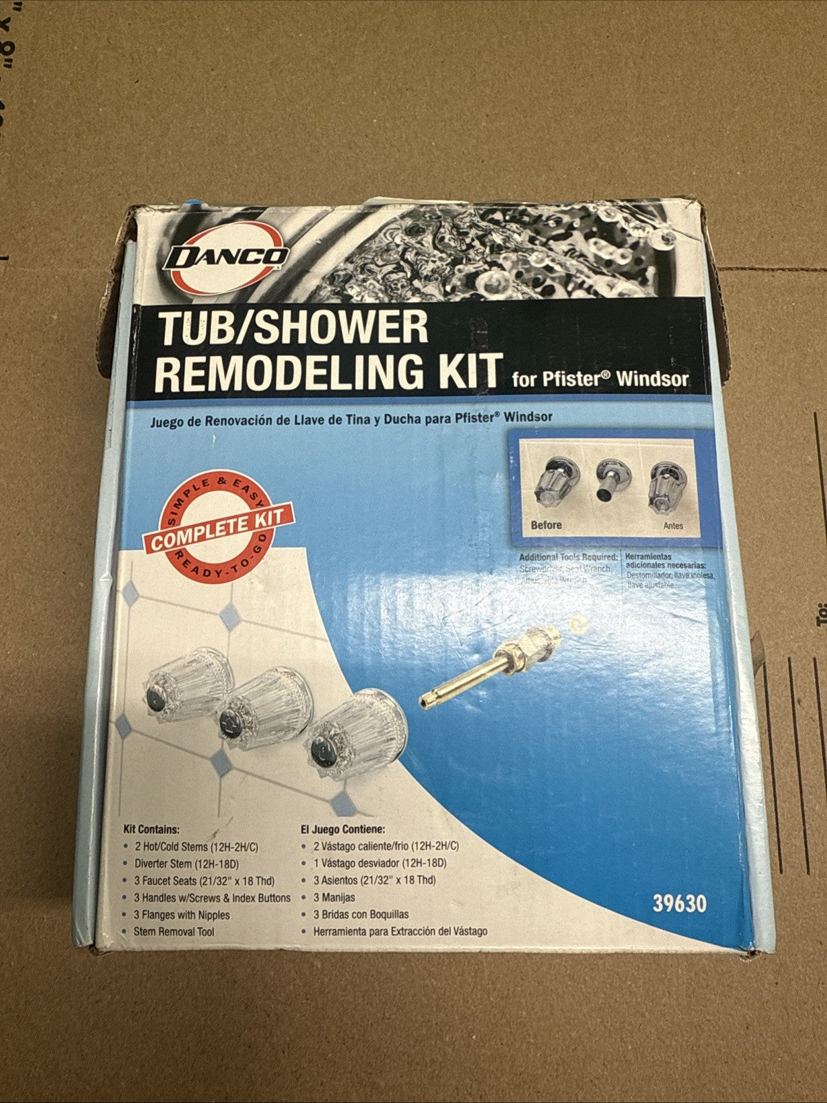 New Danco Tub & Shower Remodeling Kit For Pfister Windsor 39630 Complete Kit