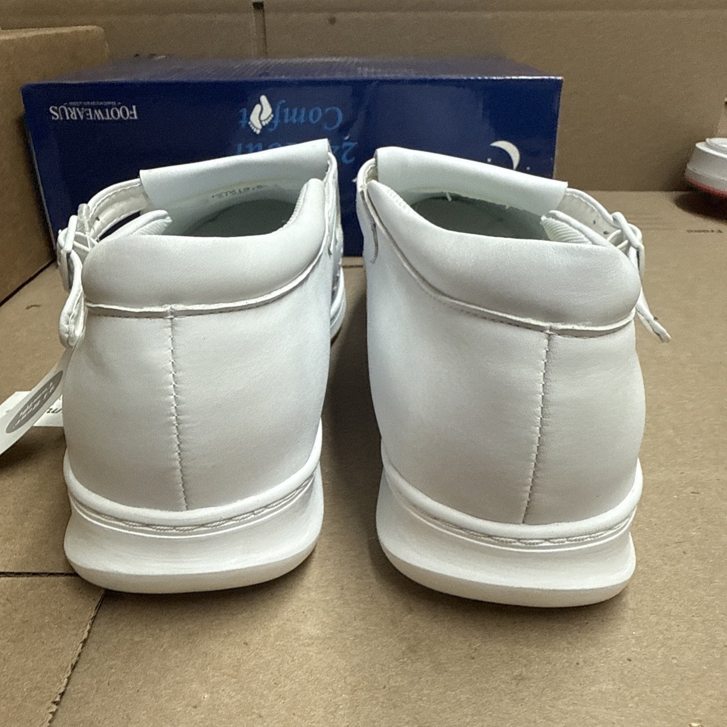 24 HOUR COMFORT Chloe Women's 12 Wide Width Moccasin Design Leather Shoes Nurse