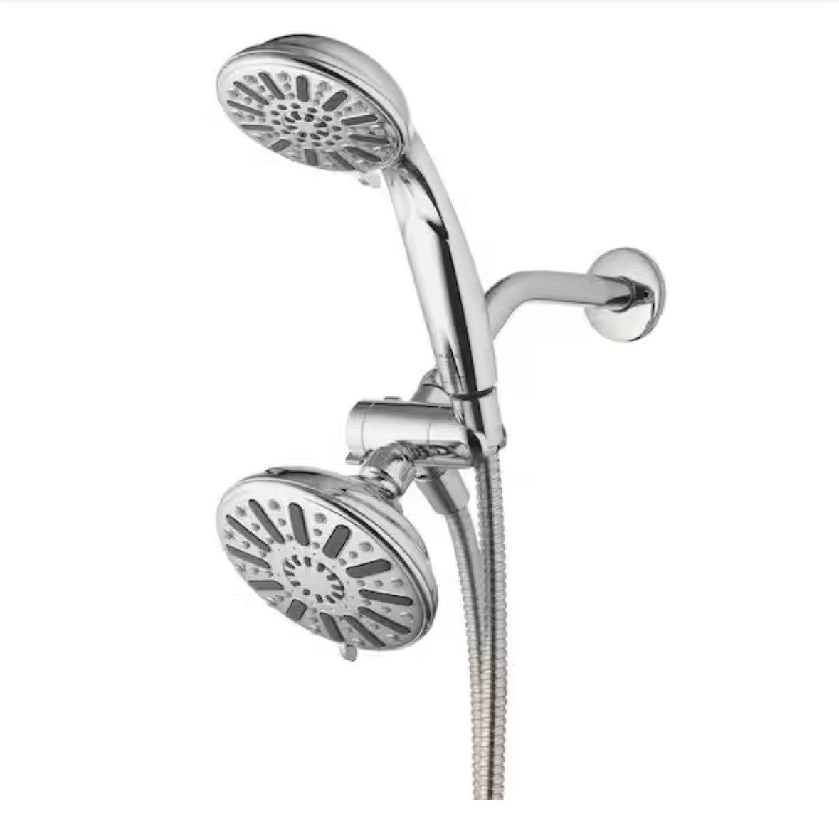 Glacier Bay 6 Spray 5 In. Dual Wall Mount Fixed And Handheld Shower Head 1.8 GMP