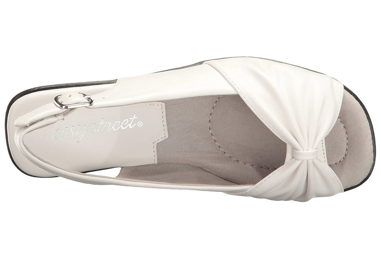 Easy Street womens size 11 M Fantasia healed sandals white 1.25” heel