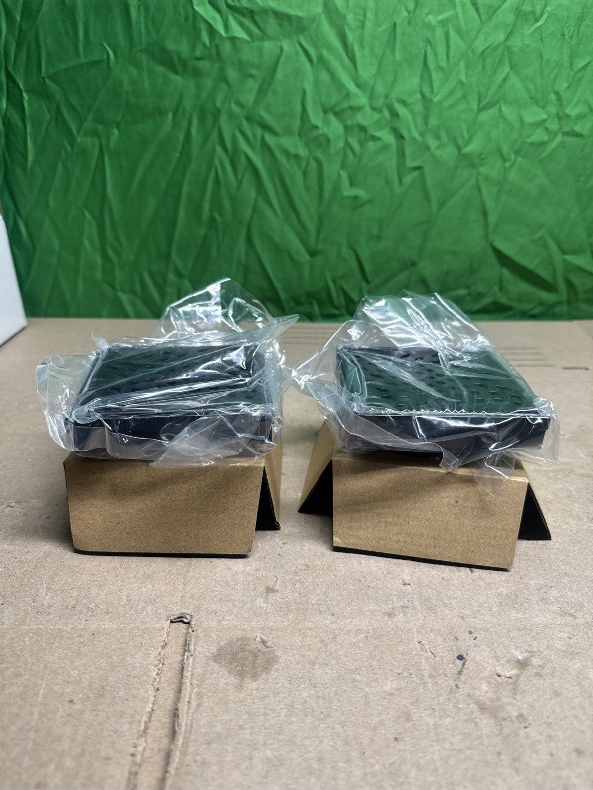 2Pk 4in.Square Stainless Steel Shower Drain with Wave Pattern in Venetian Bronze