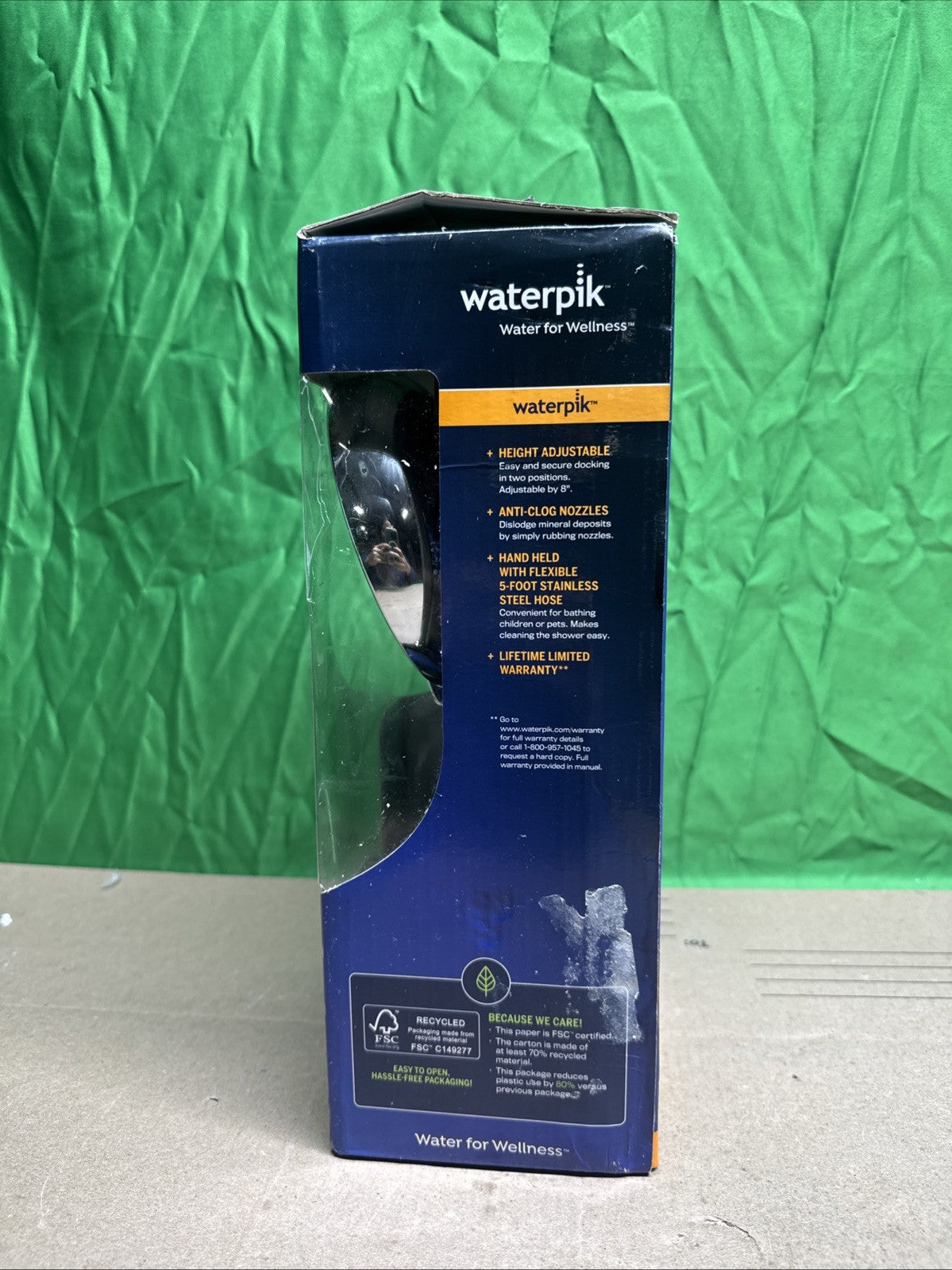 Waterpik 8-Spray Wall Mount Magnet Multi Height Handheld Shower Head 1.8 GPM