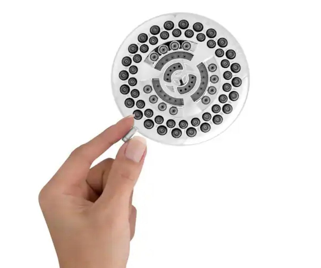 Waterpik Fixed Shower Head 9 Spray Single Wall Mount in Chrome Finish - YAT-933E