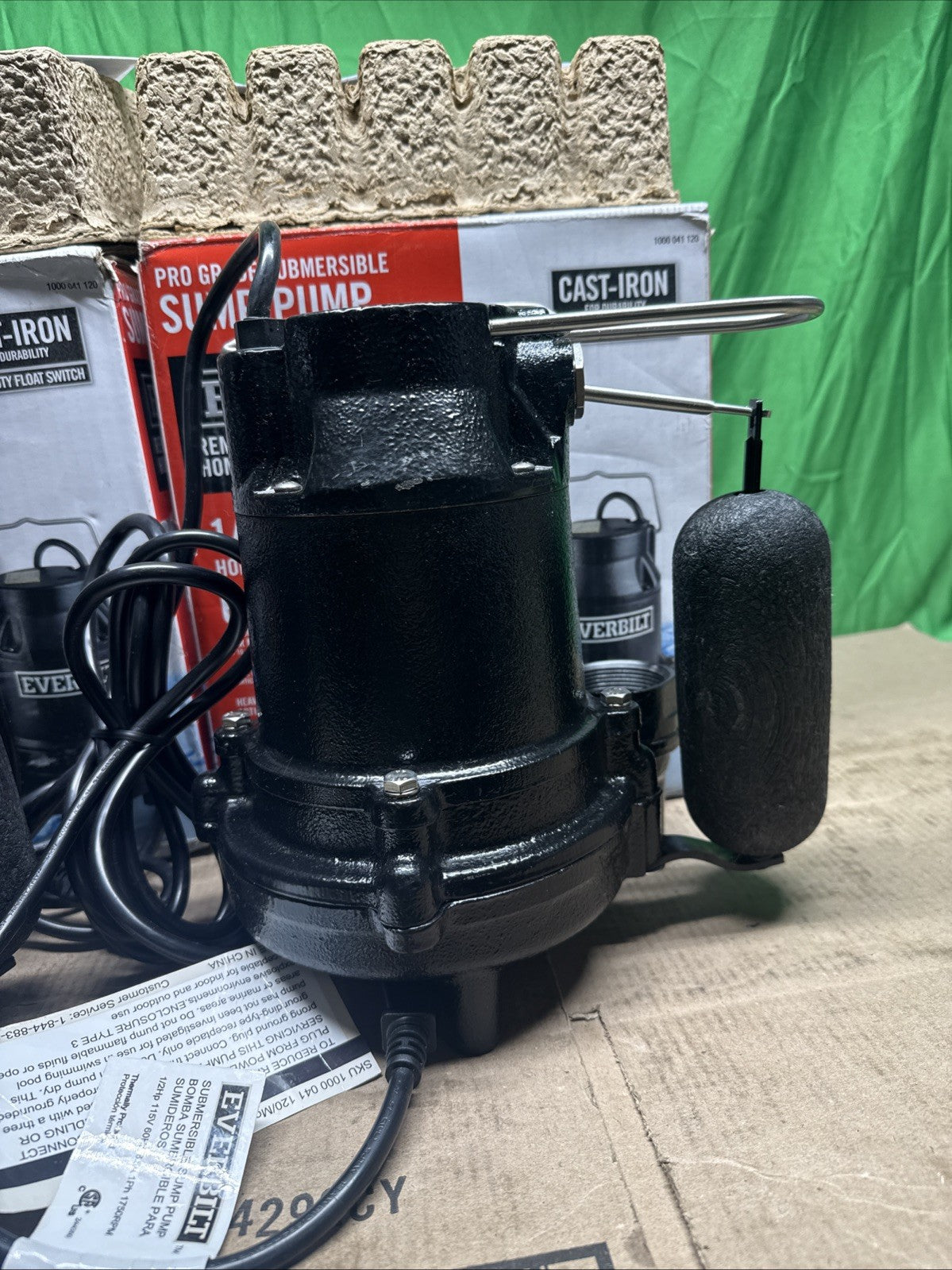 Everbilt 1/2 HP Cast Iron Sump Pump Model # HDS50 NOB