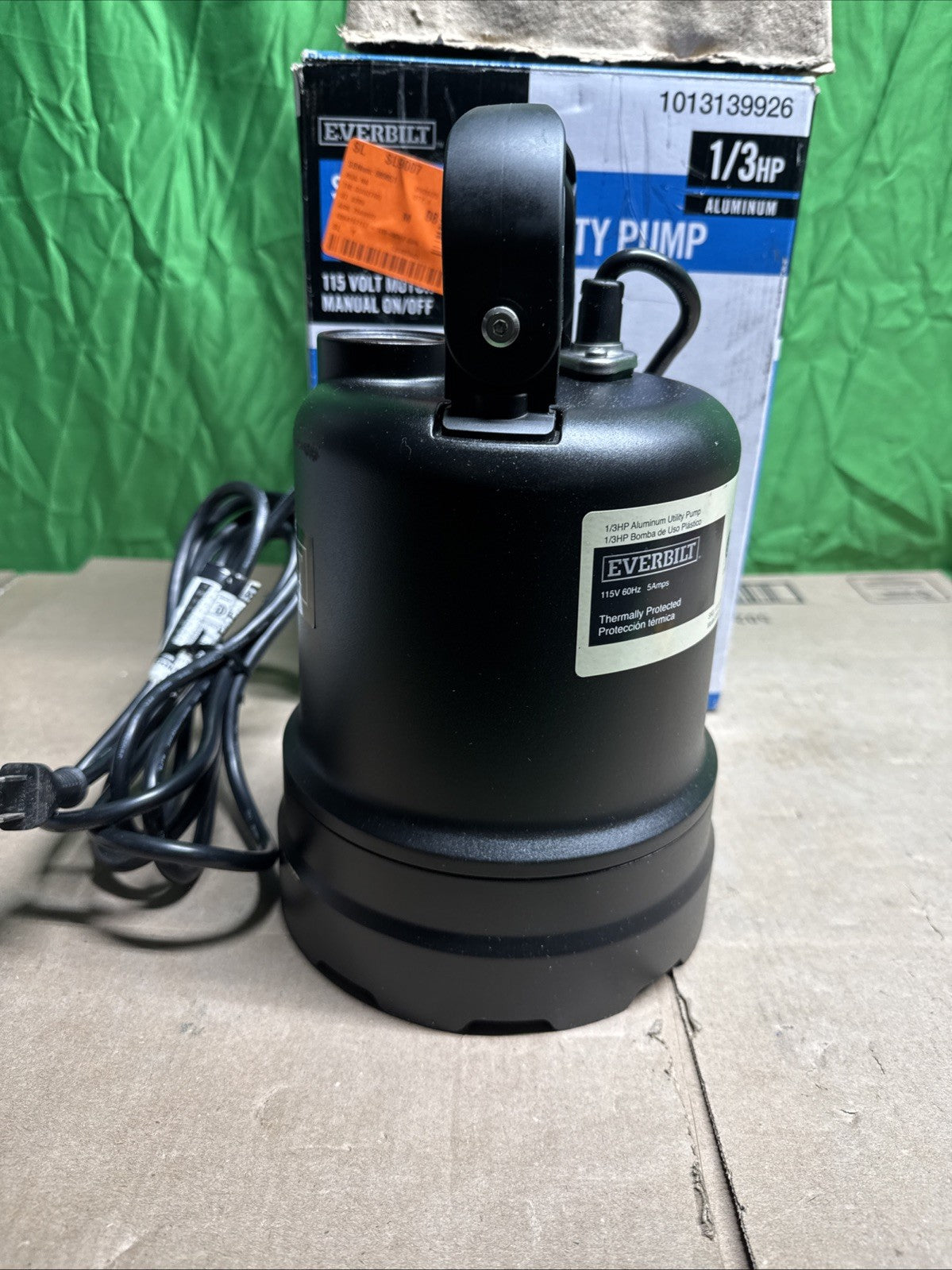 Everbilt 1/3 HP Submersible Aluminum Utility Pump