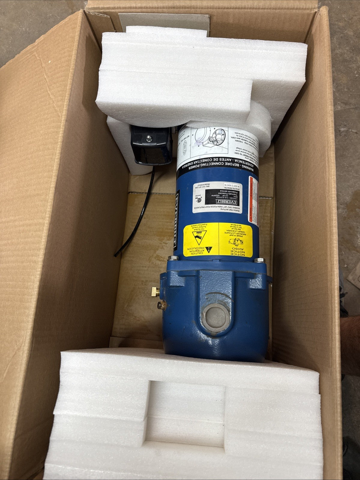 Everbilt 3/4 HP Cast Iron Shallow Well Jet Pump HDSWJ7 as is, *For Parts