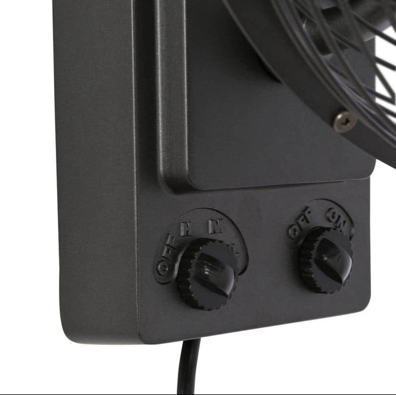 Bentley III 22 in. Indoor/Outdoor Natural Iron Oscillating Wall Fan Open Box