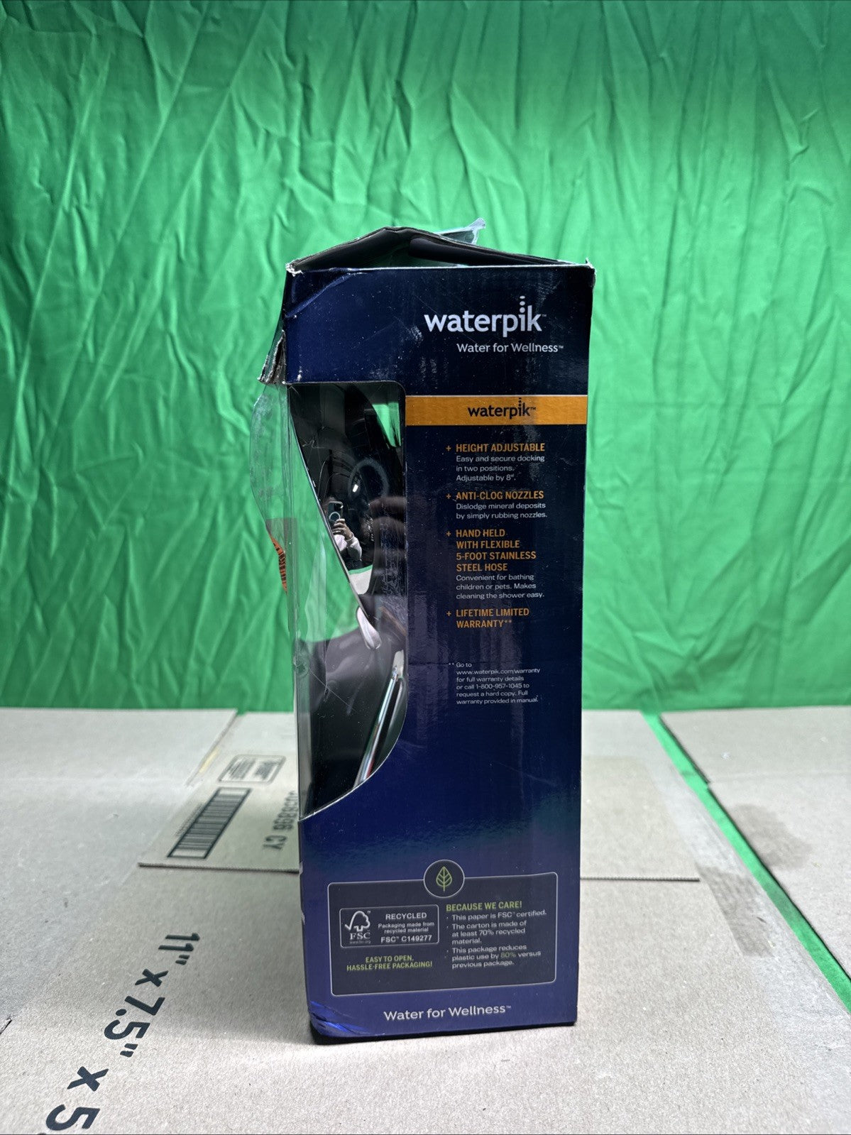 Waterpik 8-Spray Wall Mount Magnet Multi Height Handheld Shower Head 1.8 GPM