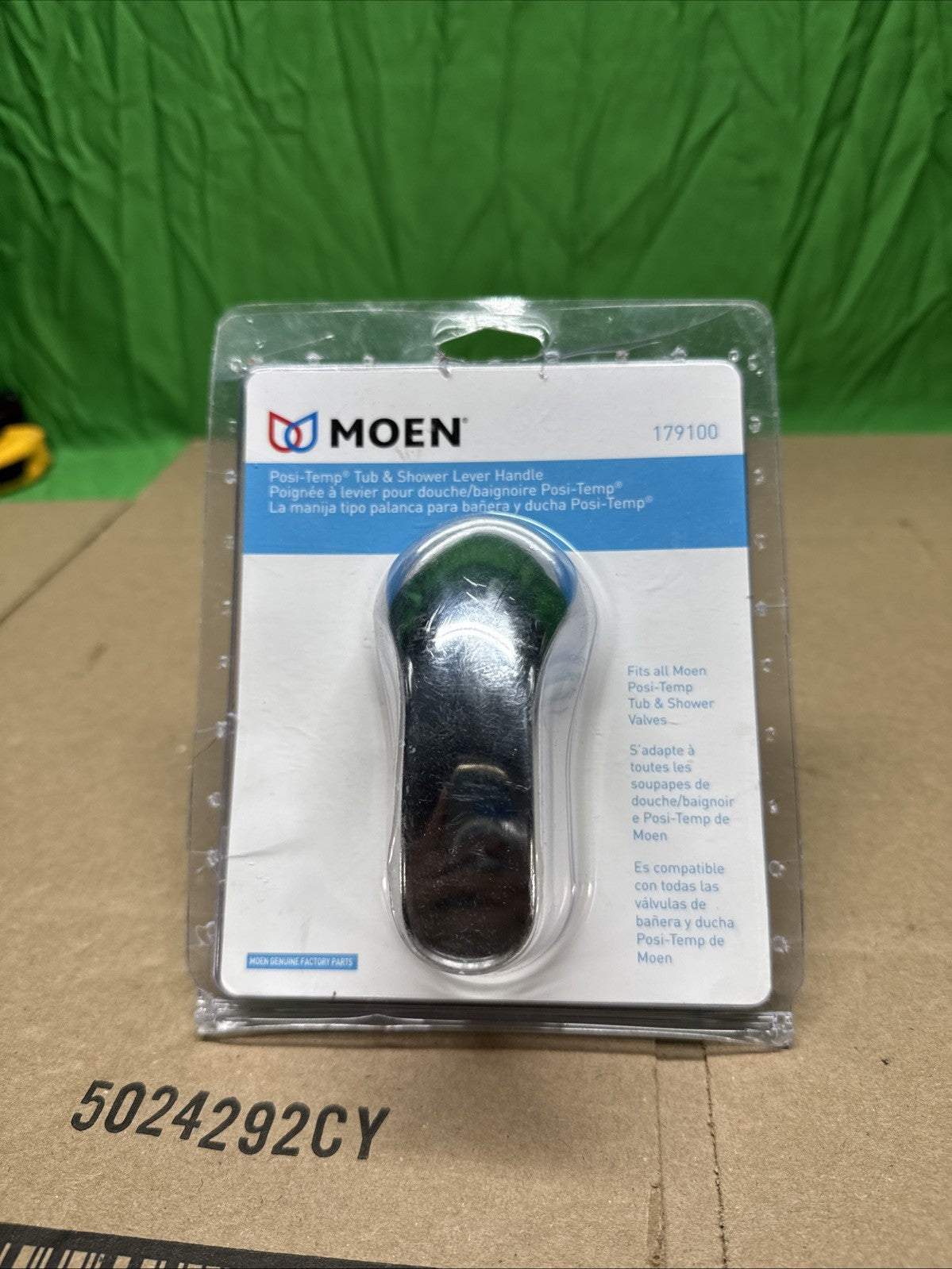 MOEN Posi-Temp Handle Kit 179100 CHROME NEW OPEN BOX