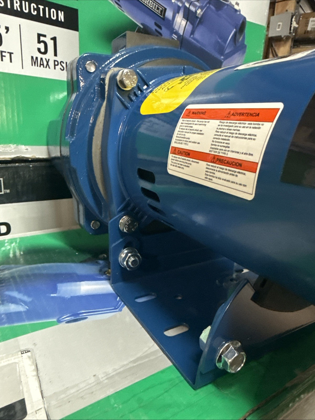 Everbilt 1-1/2 HP Cast Iron Lawn Irrigation Pump Sprinkler Pump NEW Open Box