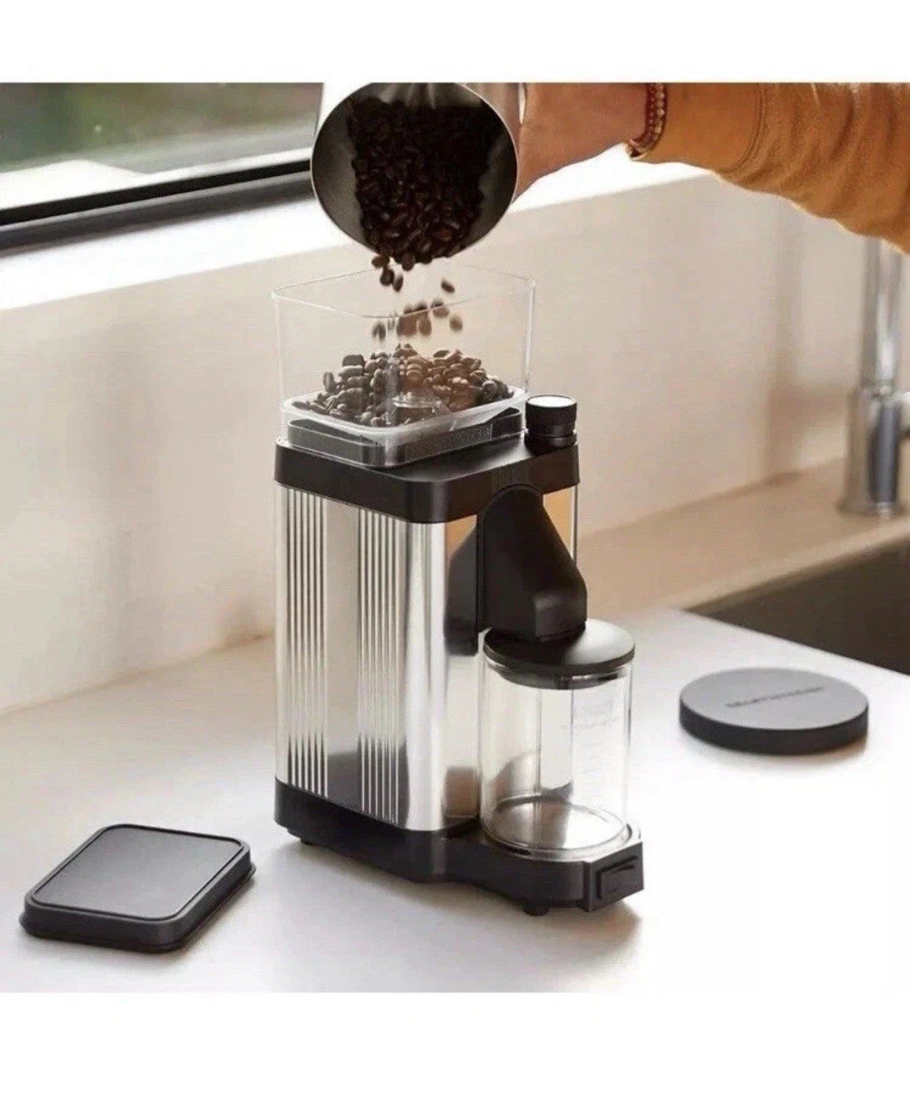 Technivorm Moccamaster KM5 Burr Coffee Grinder - Polished Silver