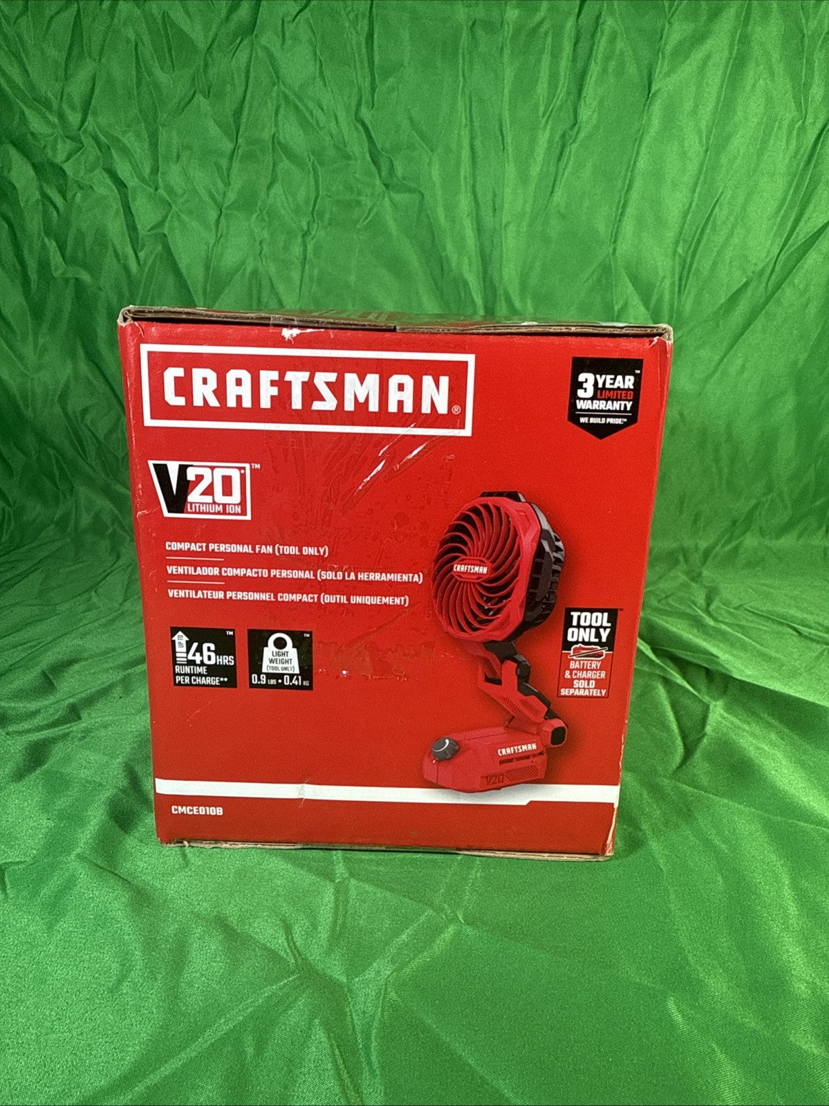 CRAFTSMAN V20 Cordless Personal Fan, Compact and Collapsible, Tool Only