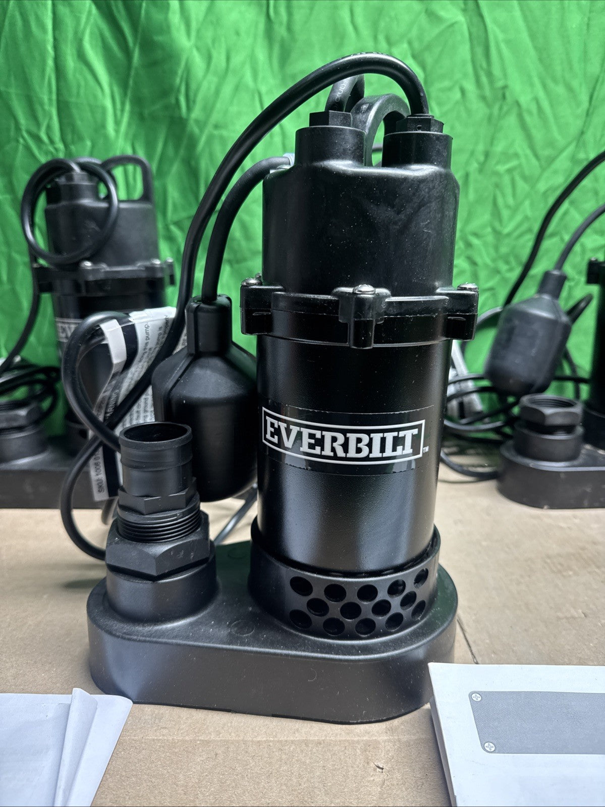 Everbilt 1/4 HP Aluminum Sump Pump w/ Tether Float Switch HDSP25W USED TESTED—-