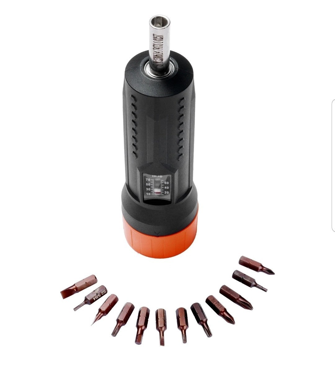 VEVOR Torque Screwdriver 1/4" Range 10-70 in/lb w/ 1 in-lb Increment View Window