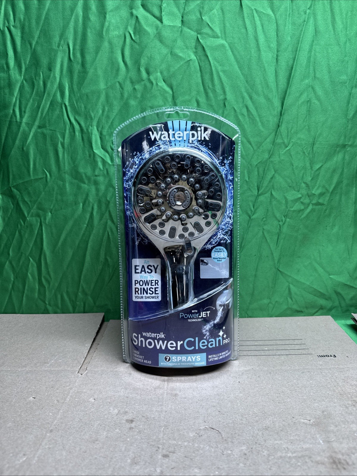 7-Spray Patterns w/ 1.8 GPM 4.75" Wall Mount Adjust Handheld Shower Head, Chrome
