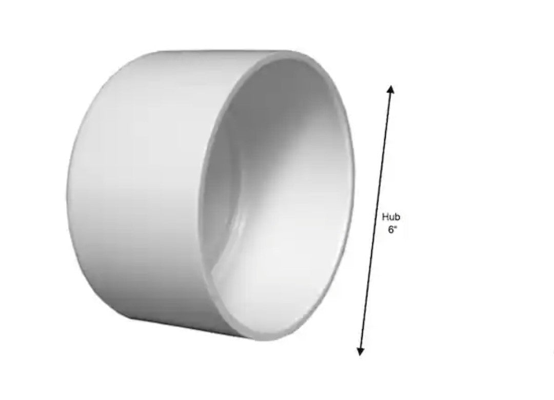 Charlotte Pipe 6 in. PVC DWV Cap OPEN BOX