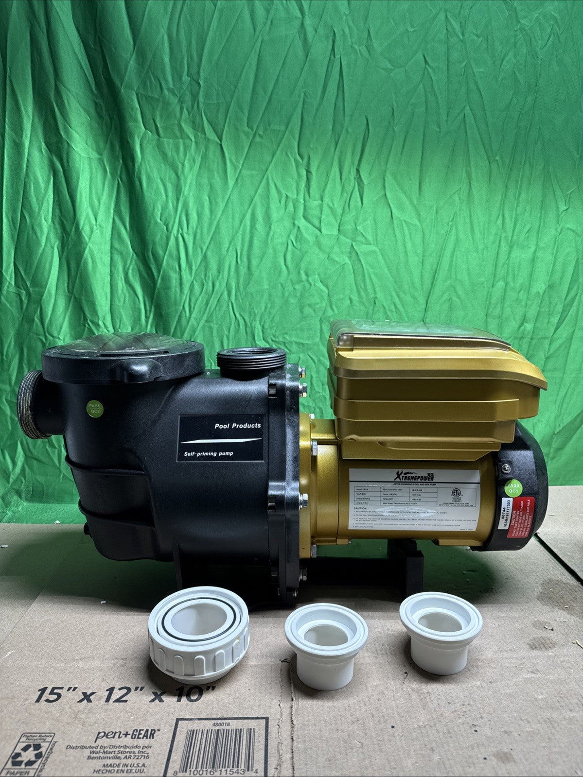 XtremepowerUS 1.5HP Variable Speed Swimming Pool Pump ECO Control High Flo Speed