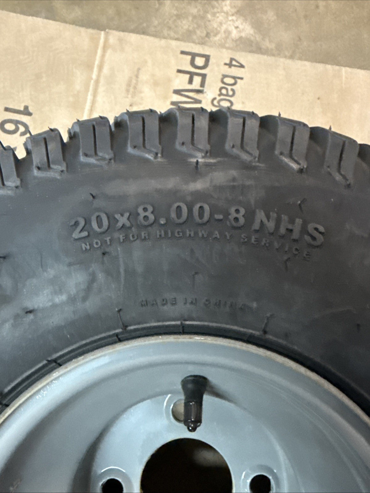 CUB CADET 634Z07264-0637 Powder Gray Complete Wheel 20x8-8 NHS Turf Master