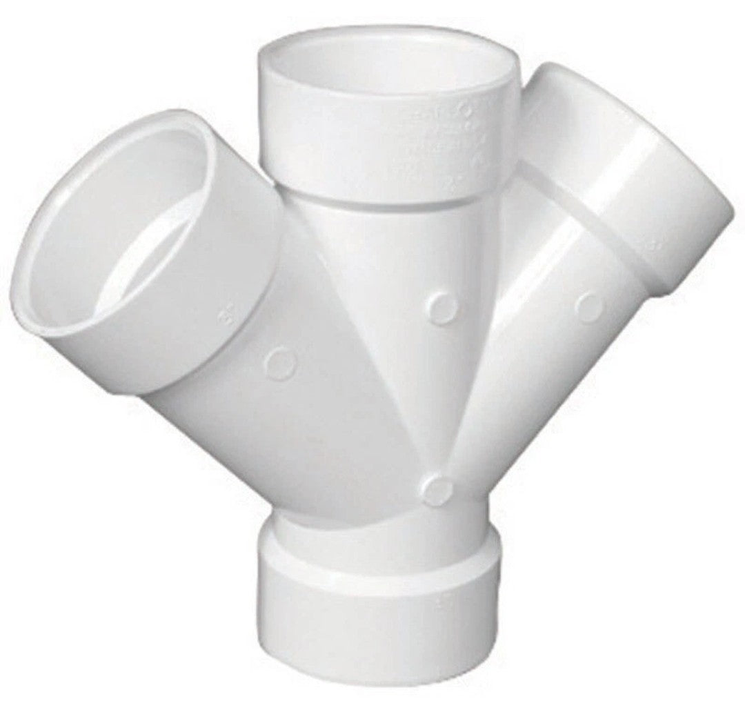 Charlotte Pipe Schedule 40 2 in.   Hub  T X 2 in.   D Hub  PVC Double Wye