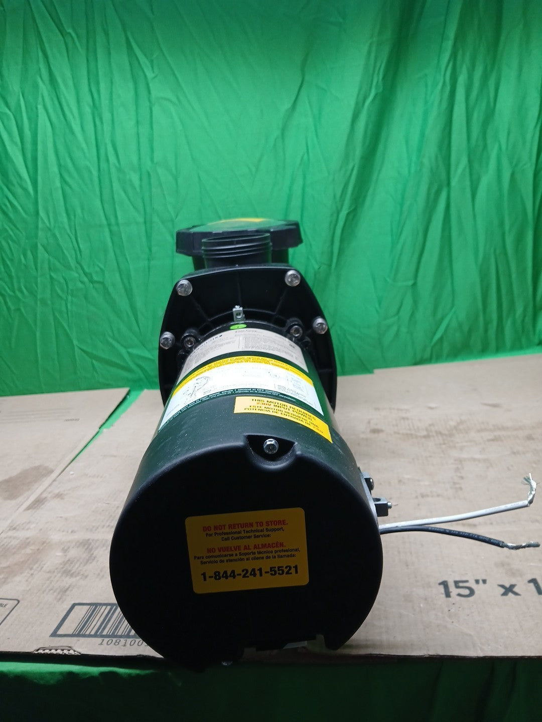 Everbilt Pool Pump Fan-Cooled Motor 1.5 HP 230V Has Unions....