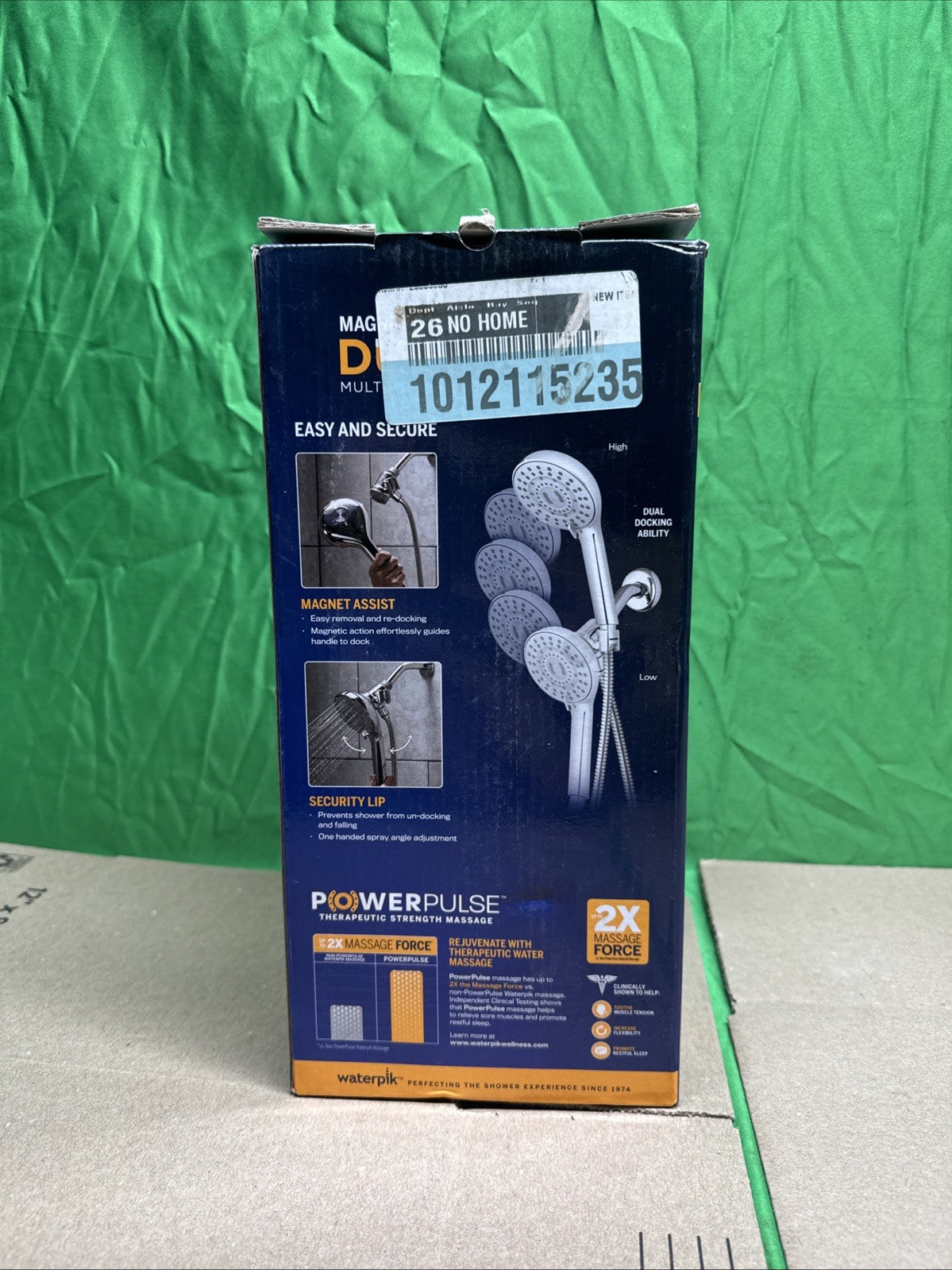 Waterpik 8-Spray Wall Mount Magnet Multi Height Handheld Shower Head 1.8 GPM