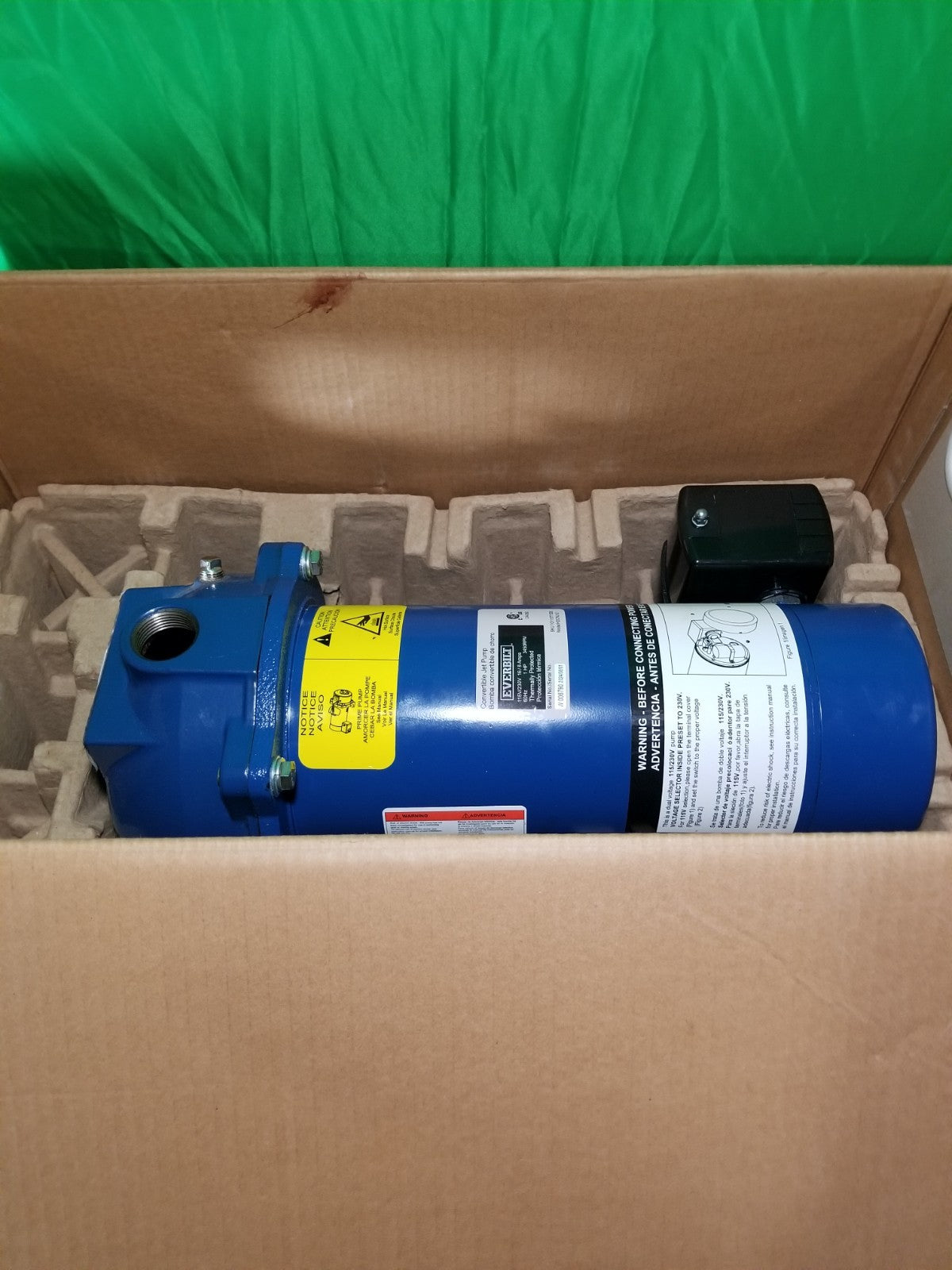 Everbilt 1 HP Professional Convertible Jet Pump NEW OPEN BOX**