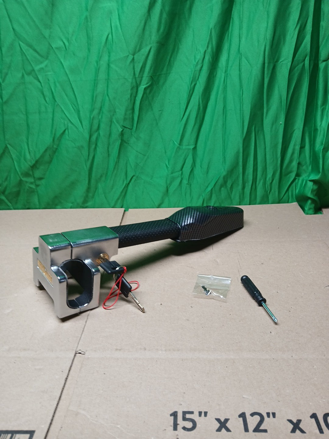 Tevlaphee Steering Wheel Lock with Alarm,Heavy Duty Anti-Theft Car Device Car...