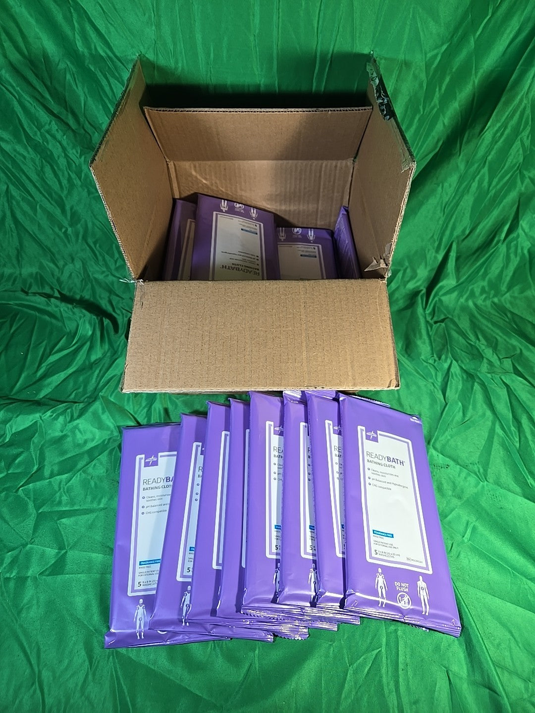 Lot of 30 NEW Medline ReadyBath Bathing Cloth 30 Each Hypoallergenic Sealed