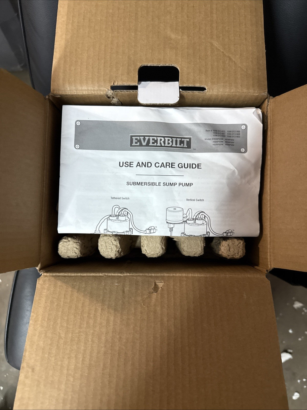 Everbilt 1/2 HP Corrosion Resistant Aluminum Sump Pump w/ Teather Float Switch