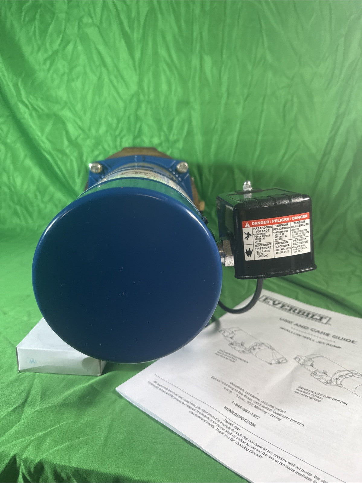 Everbilt Shallow Well Jet Pump Cast Iron 1/2HP HDSWJ5 Excellent Condition Tested