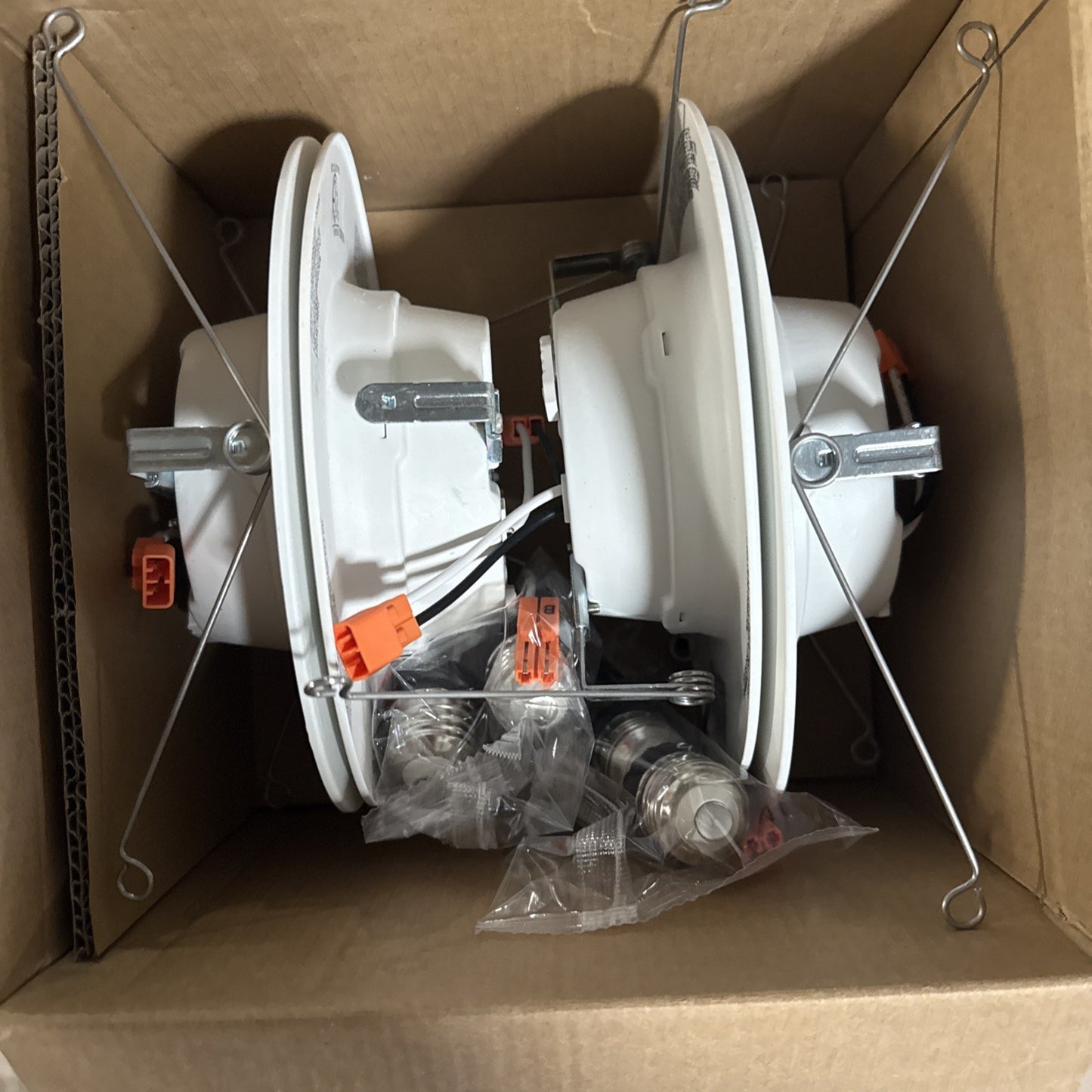 Commercial Electric 5/6" LED Recessed Retrofit Light Trim Selectable CCT 4-Pack.