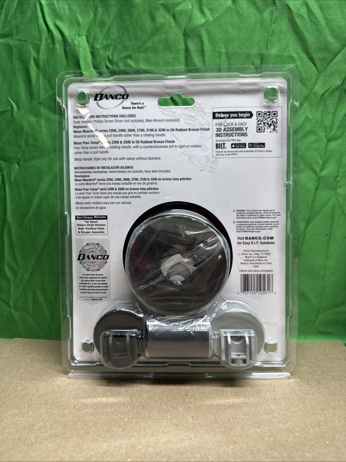 NEW Danco Tub/Shower Trim Kit for Moen - OIL RUBBED BRONZE - 10561